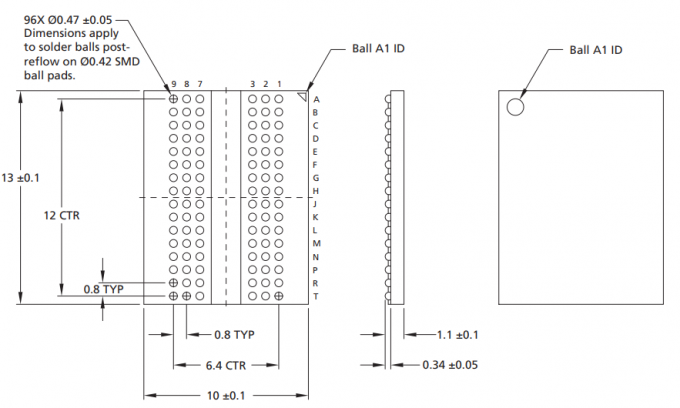 capacità di memoria 16Gbit MT40A1G16KD-062E:E SDRAM - pacchetto 0 di IC 96-FBGA di memoria DDR4