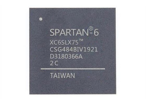Supporto programmabile della superficie di gate array 484FBGA del campo del chip XC6SLX75-2CSG484I di IC