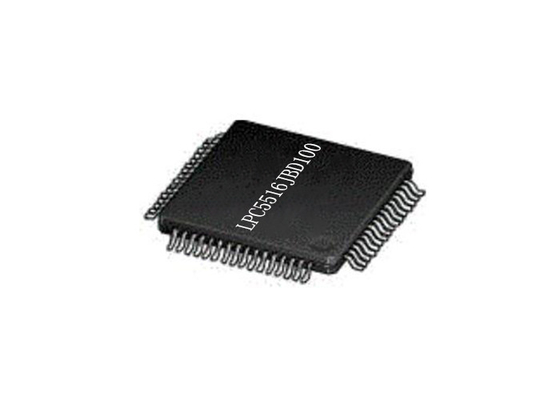 Microcontroller IC 100HLQFP del chip LPC5516JBD100 150MHz del circuito integrato 256KB