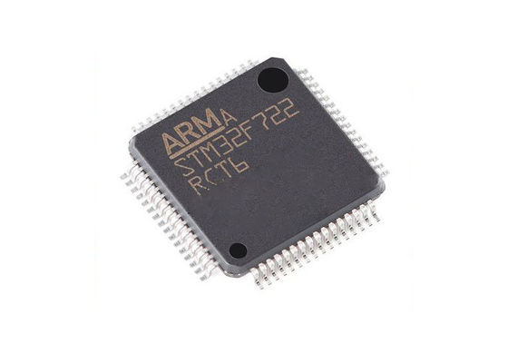 Pacchetto del Unico centro 64-LQFP di CI Chip Flash Microcontroller IC STM32F722RCT6