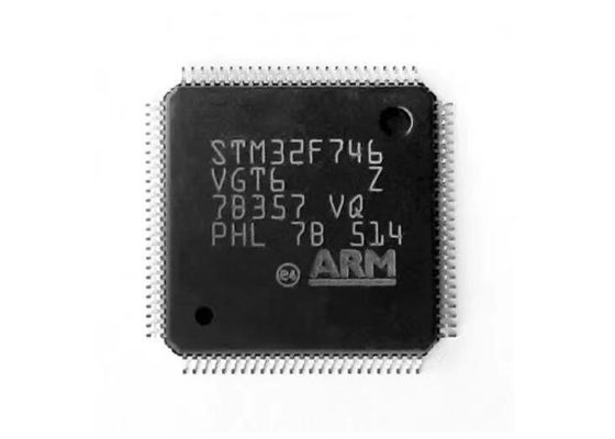 Singolo chip del microcontroller del microcontroller MCU 100LQFP 216MHz del centro STM32F746VGT6