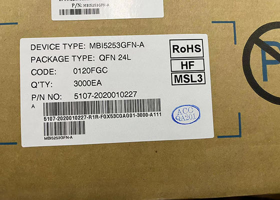 16 chip del circuito integrato del driver 24QFN di Manica MBI5253GFN-A PWM Constant Current LED