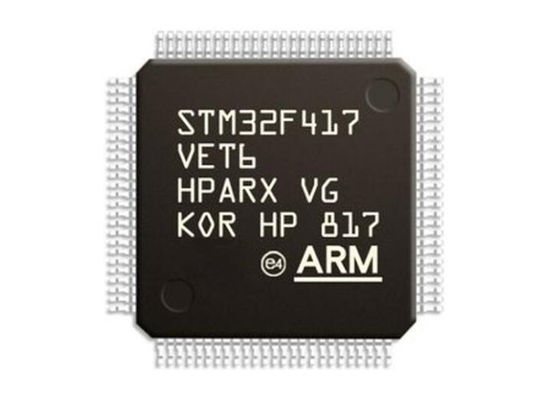 Singolo flash del BRACCIO Cortex-M4 512KB del microcontroller MCU 100LQFP del centro STM32F417VET6