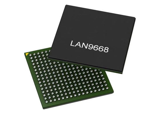 Commutatore IC 256-LFBGA di Gigabit Ethernet del porto di Chip LAN 9668/9MX 8 del circuito integrato