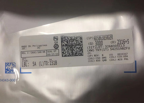 8-Channel ADS8638SRGER 12-Bit SAR Analog To Digital Converter 24-VQFN IC chip
