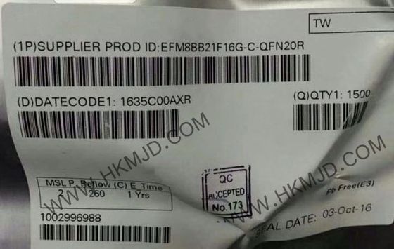Microcontrollore MCU EFM8BB21F16G-C-QFN20R 8-Bit 50MHz CIP-51 8051 Microcontrollore IC 20-QFN