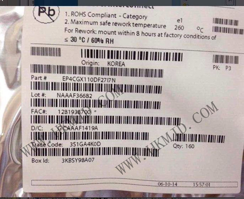 Array di cancelli programmabili in campo EP4CGX110DF27I7N 393 I/O 200 MHz Ciclone IV GX IC logica programmabile FPGA incorporato