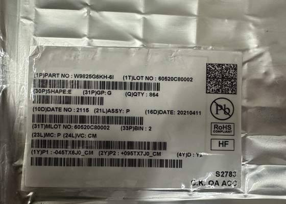 Chip di memoria IC W9825G6KH-6I 256Mbit Parallelo ad alta velocità SDRAM Memoria IC 54-TSOP