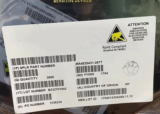 Chip di circuito integrato MA4E20431-287T Low Barrier RF Schottky Diode SOT-23 Package