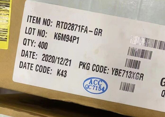 Chip di circuito integrato RTD2871FA-GR 4K Smart Augmented Reality o SoC TV di realtà virtuale