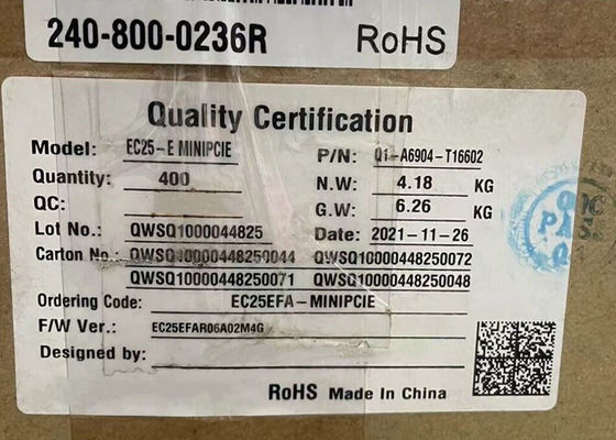 Modulo di comunicazione wireless EC25EFA-MINIPCIE-S Serie EC25 Mini PCIe LTE Cat 4