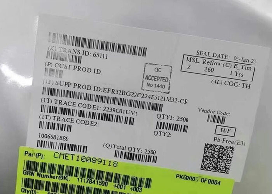 Modulo di comunicazione wireless EFR32BG22C224F512IM32-CR SoC Gecko wireless ad alte prestazioni a 2,4 GHz