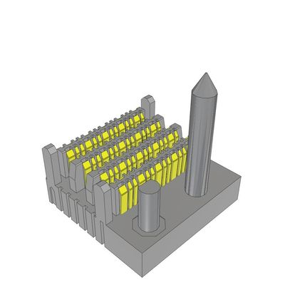 Connettori EBTM-4-08-2.0-S-VT-1-L-G 2 mm Retro piano ad alta velocità Intestazione verticale 64POS