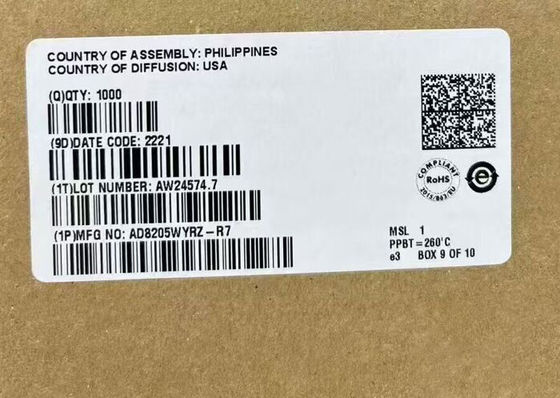 AD8205WYRZ Chip di circuito integrato a alimentazione singola 42 V Amplificatore di differenze di sistema