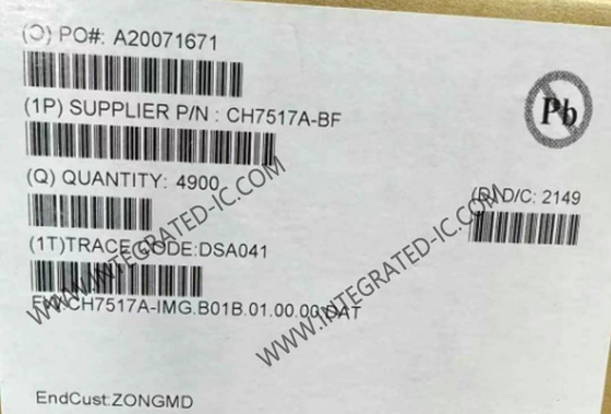 CH7517A Chip di circuito integrato a bassa potenza DisplayPort per il convertitore VGA QFN-40