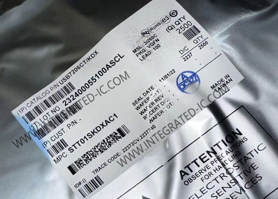 Chip di circuito integrato USB7206CT/KDX USB 3.1 Gen 2 Hub Controller VQFN-100