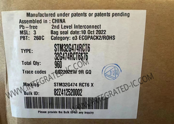 170MHz microcontroller IC del BRACCIO Cortex-M4F LQFP64 del microcontroller MCU STM32G474RCT6