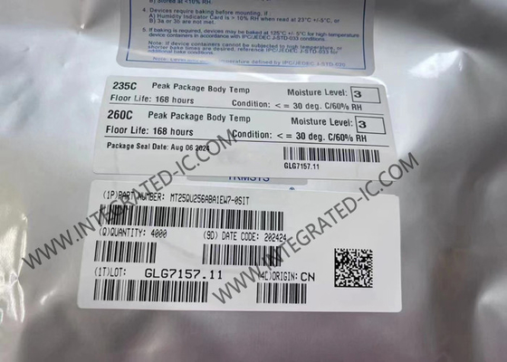 Memoria IC di Chip Integrated Circuit MT25QU256ABA1EW7-0SIT 256Mbit 133MHz 8-WDFN