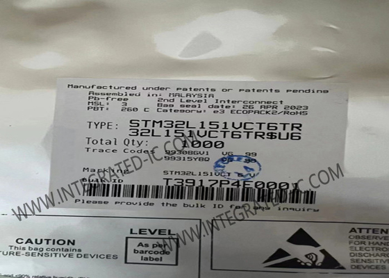 STM32L151VCT6 Microcontrollore MCU 32MHz 32 bit Microcontrollore a singolo nucleo IC LQFP-100