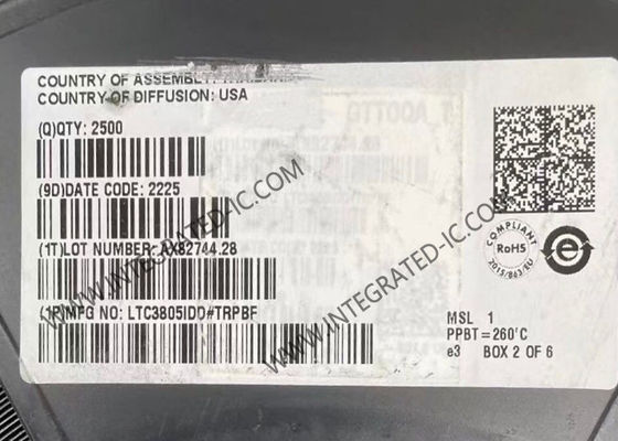 LTC3805IDD chip di circuito integrato regolabile in frequenza di corrente Flyback DC/DC controller