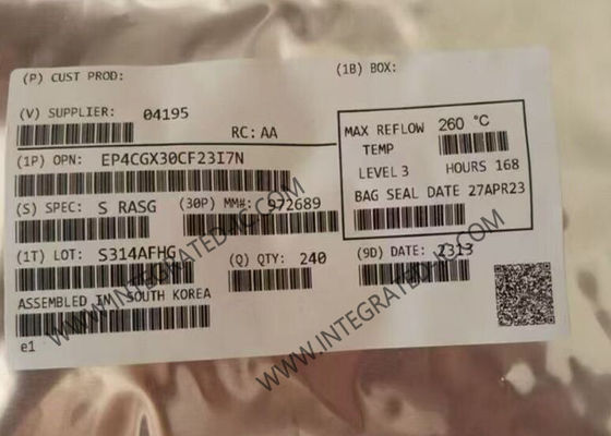 EP4CGX30CF23I7N Field Programmable Gate Array 290 I/O 1.05 Mbit 200MHz Cyclone IV GX FPGA IC