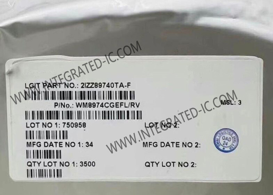 WM8974CGEFL circuito integrato chip mono CODEC con driver altoparlante QFN24 Audio CODEC