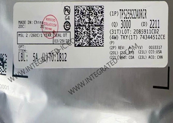 TPS2592ZADRCR chip di circuito integrato eFuse IC VSON10 regolatore elettronico di fusibile