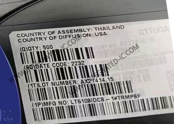 LT6108IDCB-1 chip di circuito integrato amplificatore di senso di corrente laterale con riferimento e comparatore