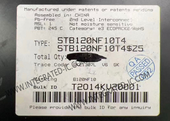 STB120NF10T4 Chip di circuito integrato 100V 110A STripFET II Potenza MOSFET Transistor