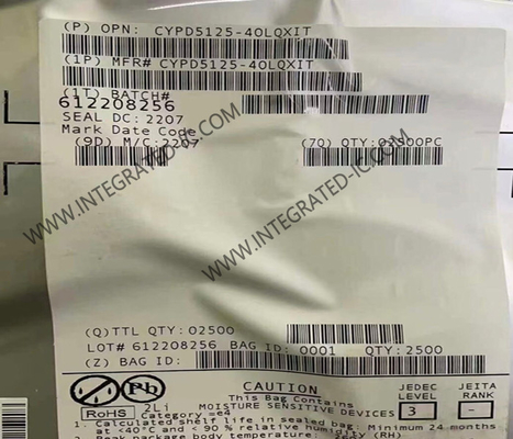 CYPD5125-40LQXIT Chip di circuito integrato Controller di porta USB di tipo C ad alta velocità