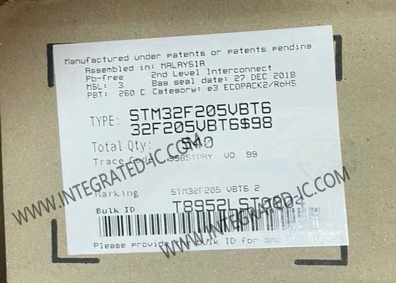 Il FLASH 100-LQFP del microcontroller MCU STM32F205VBT6 ha incastonato i microcontroller