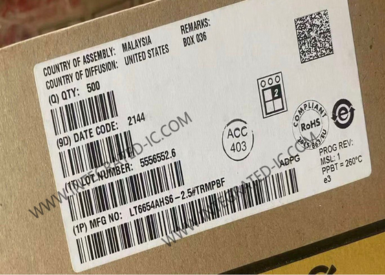 LT6654AHS6-2.5 Circuito integrato Chip Riferimento di precisione a basso rumore con ampia alimentazione e alta corrente di uscita