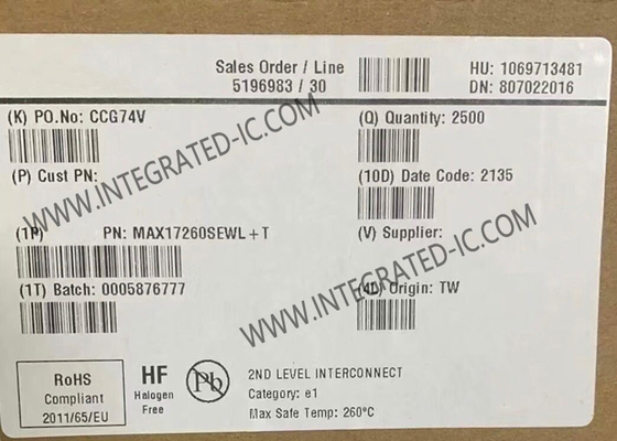MAX17260SEWL sistema di gestione della batteria a chip di circuito integrato IC ioni di litio 9-WLP