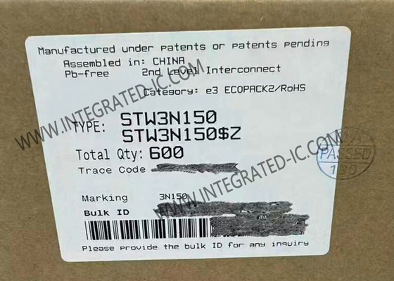 STW3N150 Chip di circuito integrato N-Channel 1500V 2.5A 6 Ω Potenza MOSFET Transistor