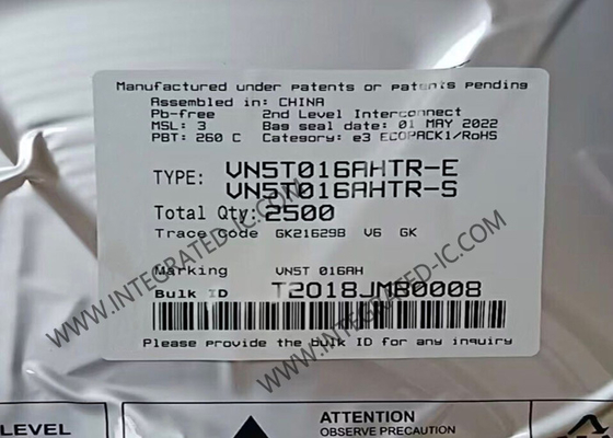 VN5T016AHTR Circuito integrato Chip Driver lato alto a canale singolo TO-252-7 Gate Driver