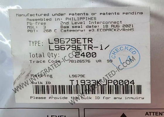 L9679ETR Chip di circuito integrato per batterie automobilistiche Circuito di taglio e sistema di espansione degli airbag IC