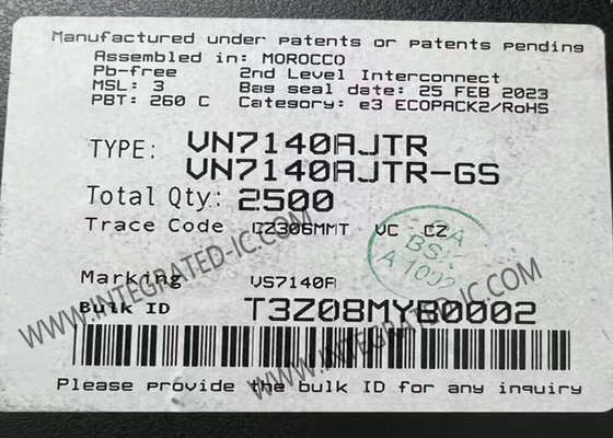 VN7140AJTR chip di circuito integrato driver a lato alto con feedback analogo multi-sensore per applicazioni automobilistiche