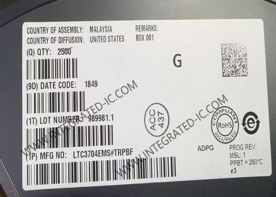 Circuito integrato LTC3704EMS Chip Controller DC DC da positivo a negativo MSOP10