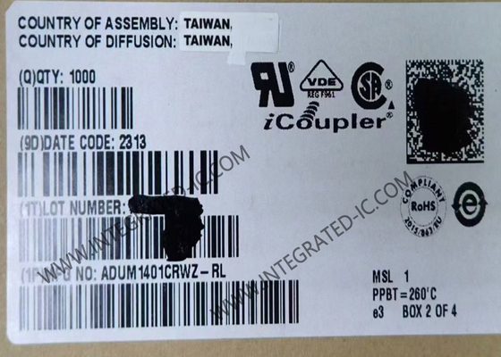ADUM1401CRWZ chip di circuito integrato 2500Vrms Quad Channel Digital Isolator SOIC16