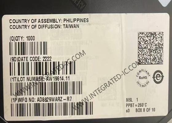 AD8629WARZ circuito integrato chip bias corrente Op Amps SOIC8 amplificatore operativo