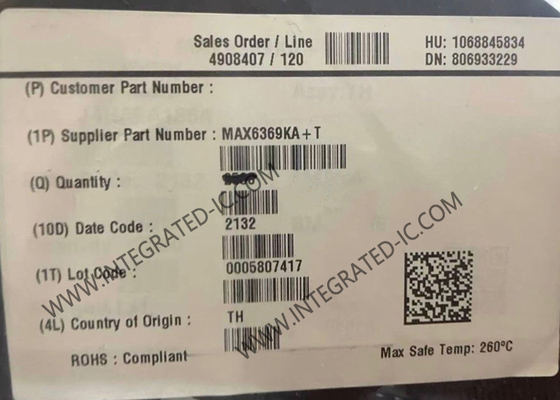 MAX6369KA Circuito Integrato Chip Circuiti di Supervisione Timer Watchdog Selezionabili tramite Pin