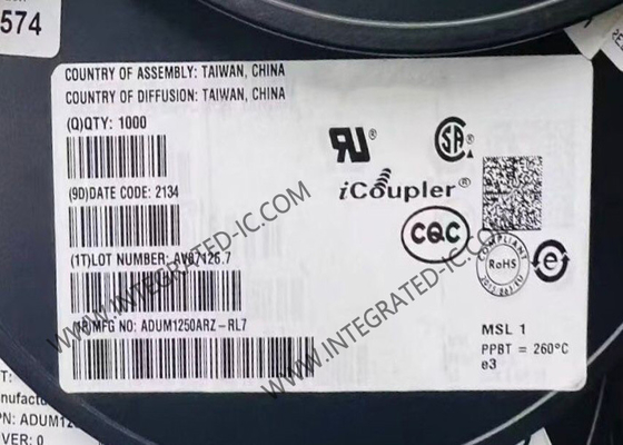 ADUM1250ARZ Chip di circuito integrato a scambio a caldo Isolatore I2C doppio 1Mbps Isolatore digitale