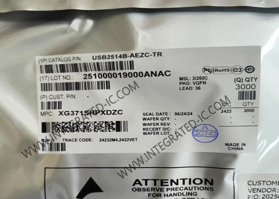 USB2514B-AEZC-TR circuito integrato chip 4 porte USB 2.0 Hi-Speed Hub controller VQFN36
