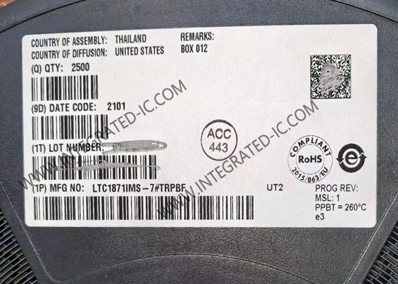 LTC1871IMS-7 Circuito Integrato Chip Controller Boost Flyback e SEPIC ad alta tensione di ingresso e corrente