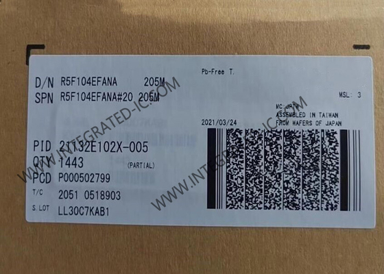 R5F104EFANA Microcontrollore MCU a bassa potenza 16-bit 32MHz RL78/G14 Microcontrollori 40-HWQFN