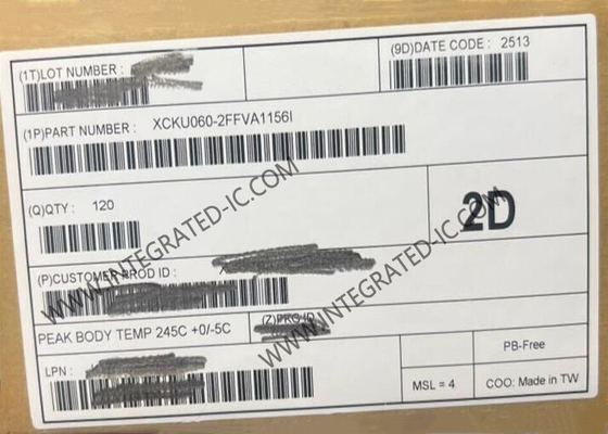 IC integrato XCKU060-2FFVA1156I ha incastonato il supporto della superficie del chip 1156FCBGA di FPGA