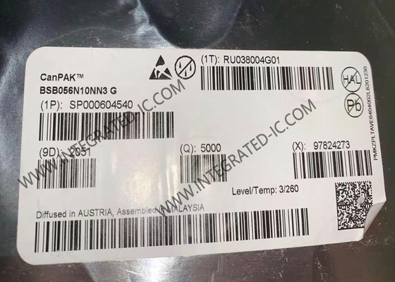BSB056N10NN3G Chip di circuito integrato 100V 9A Transistor MOSFET di potenza N-Channel