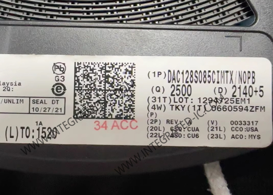 Circuito integrato DAC128S085CIMTX, chip convertitore digitale-analogico a 12 bit TSSOP16