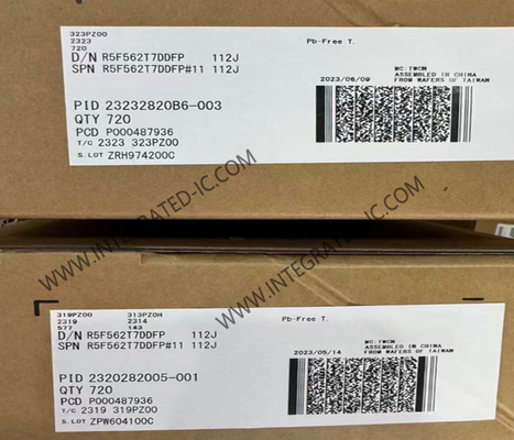 R5F562T7DDFP Microcontrollore MCU a 32 bit 100MHz RX62T Microcontrollore 100-LFQFP