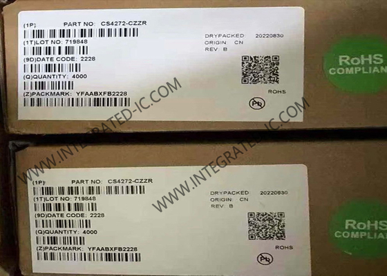CS4272-CZZR chip di circuito integrato a 24 bit 192 kHz CODEC audio stereo integrato
